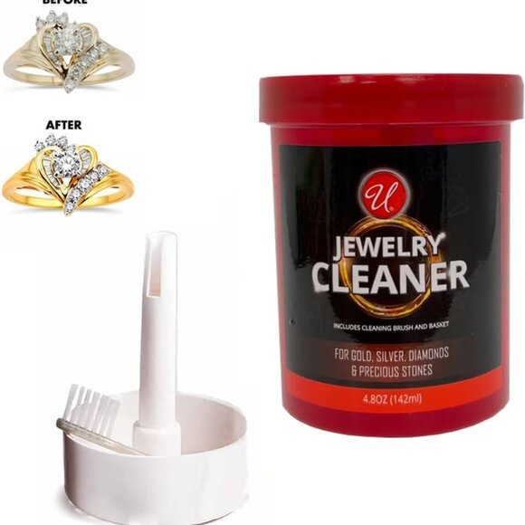 HOMEBRIGHT Jewelry Cleaner Solution for Gold, Silver, Diamond 4.8oz (Set of 2) - Picture 2 of 4